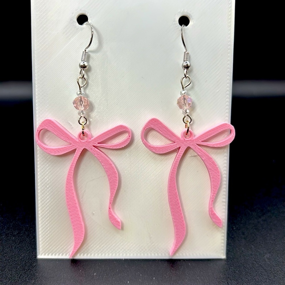 Bow Earrings - Picture 5 of 6